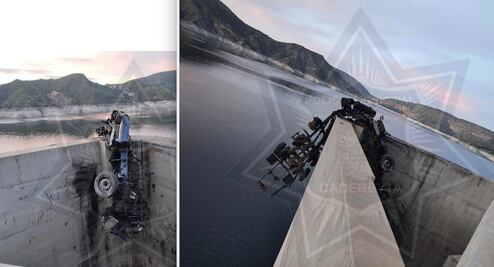 Mueren dos personas y decenas de cerdos, tras volcadura de tráiler en Zimapán