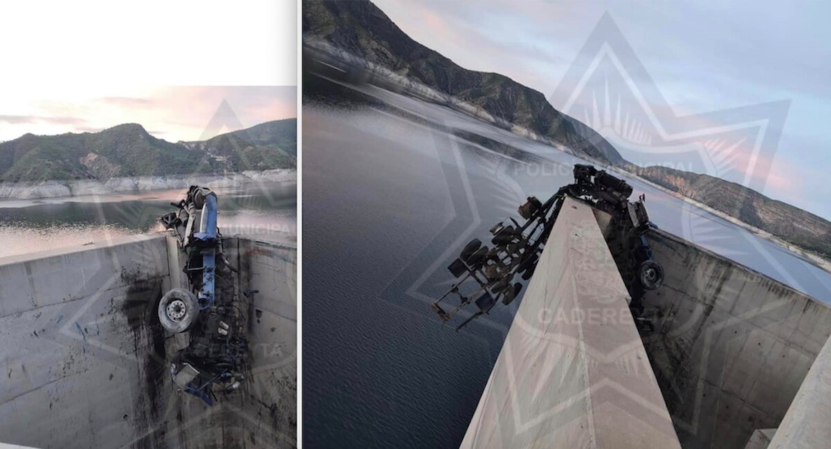 Mueren dos personas y decenas de cerdos, tras volcadura de tráiler en Zimapán