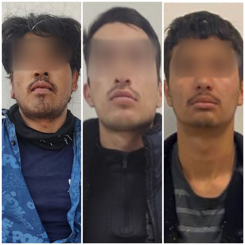 Policía Estatal detiene a tres hombres que vendían arma en redes sociales. Foto: Especial
