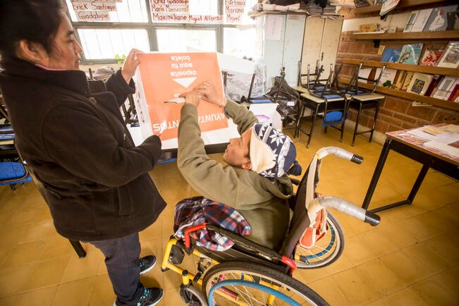 Habilitan casillas para los discapacitados