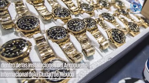 Golpe a piratería en aeropuerto: decomisan toneladas de falsos Nike, Gucci y Rolex