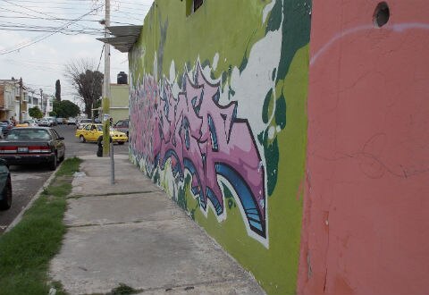 Grafiti sin control en la colonia Casa Blanca