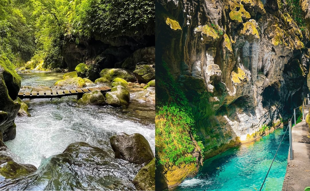 Río Escanela: Fotos: Pinal de Amoles y Puente de Dios, Río Escanela