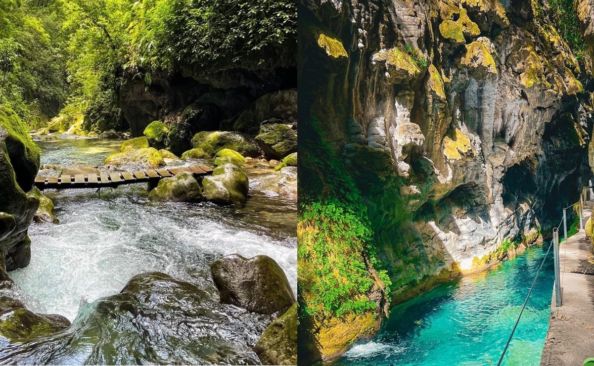 Río Escanela: Fotos: Pinal de Amoles y Puente de Dios, Río Escanela