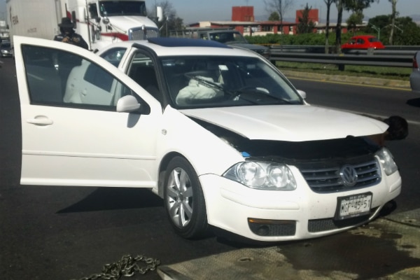 Reportan choque en carretera 57