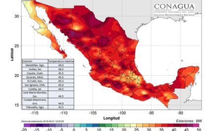 Ola de calor continuará hasta el próximo martes; prevén hasta 49 grados