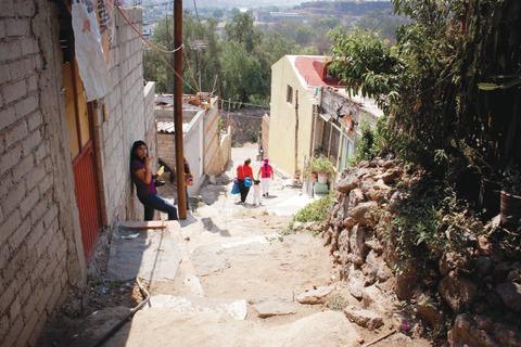 Barrio de la Cruz, zona de riesgo