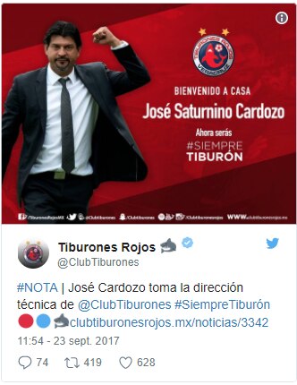 José Cardozo, nuevo técnico de Veracruz