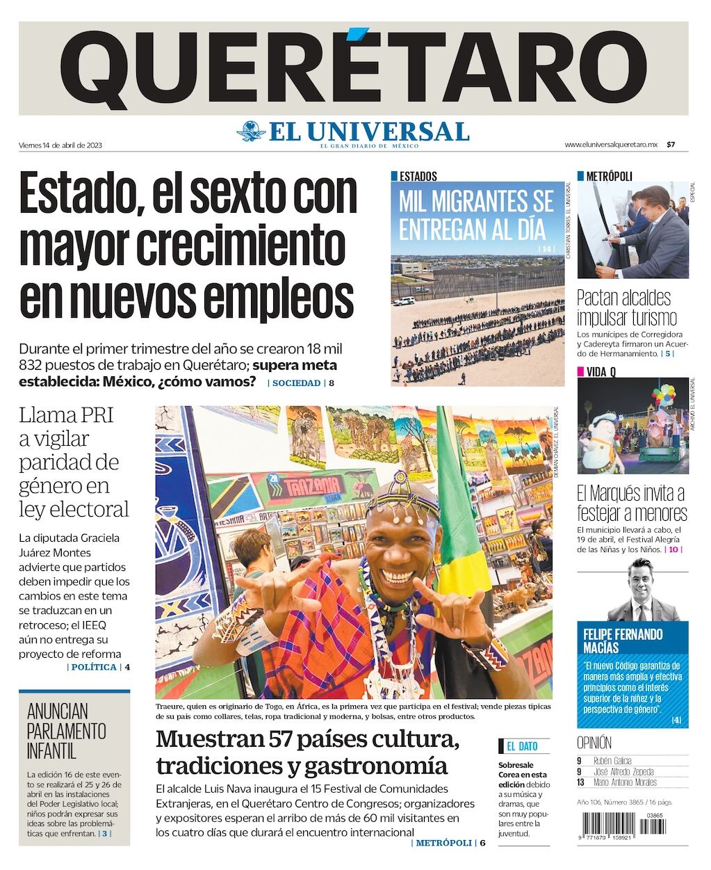 Portada 14 de abril de 2023