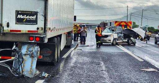 Fatal accidente en la carretera Querétaro – San Luis Potosí; un hombre pierde la vida cerca de la planta Samsung