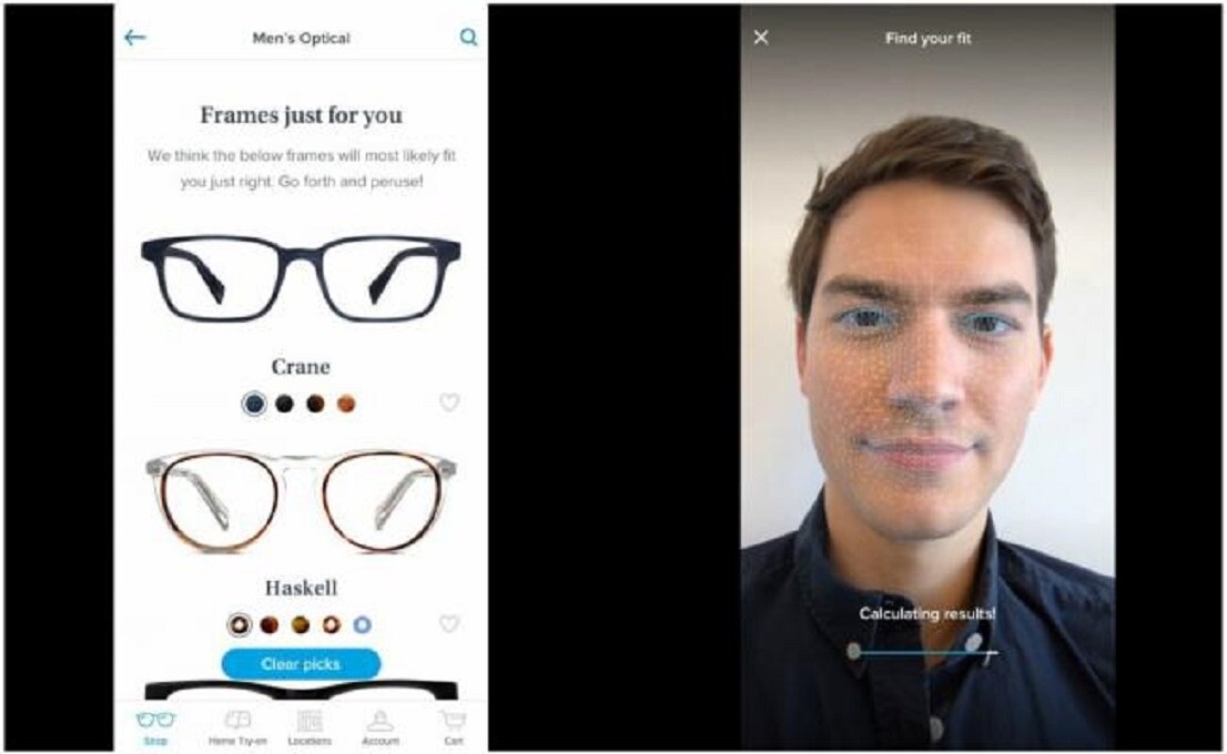 Pruébate las gafas que quieras con Face ID