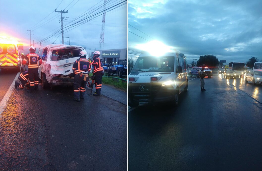 Reportan accidente en la autopista México-Querétaro, a la altura de El Marqués