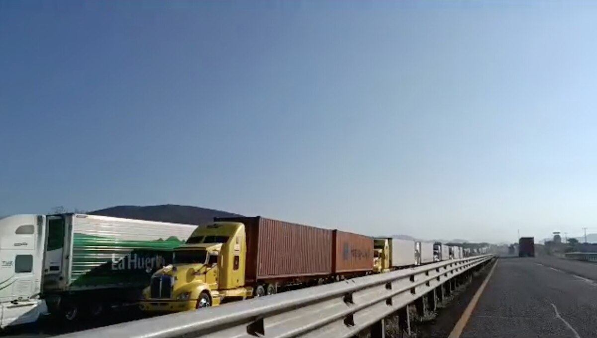 Detenida la carretera 57, dirección San Luis Potosí-Querétaro