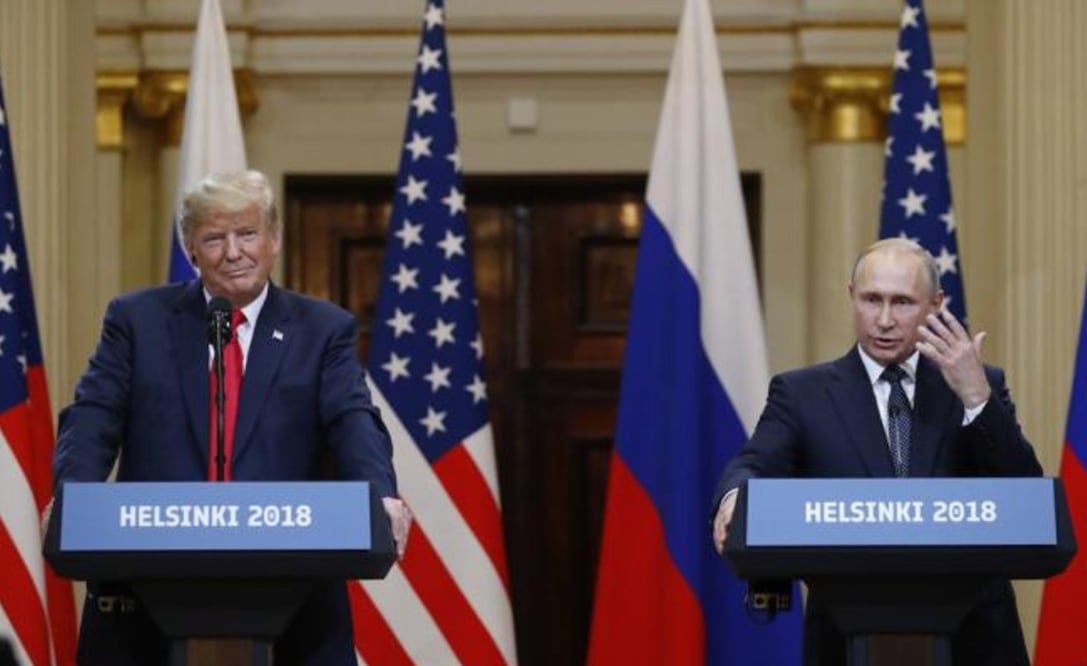 El presidente de Estados Unidos, Donald Trump, y el presidente de Rusia, Vladimir Putin, se reunieron en Helsinki (Foto: AP)