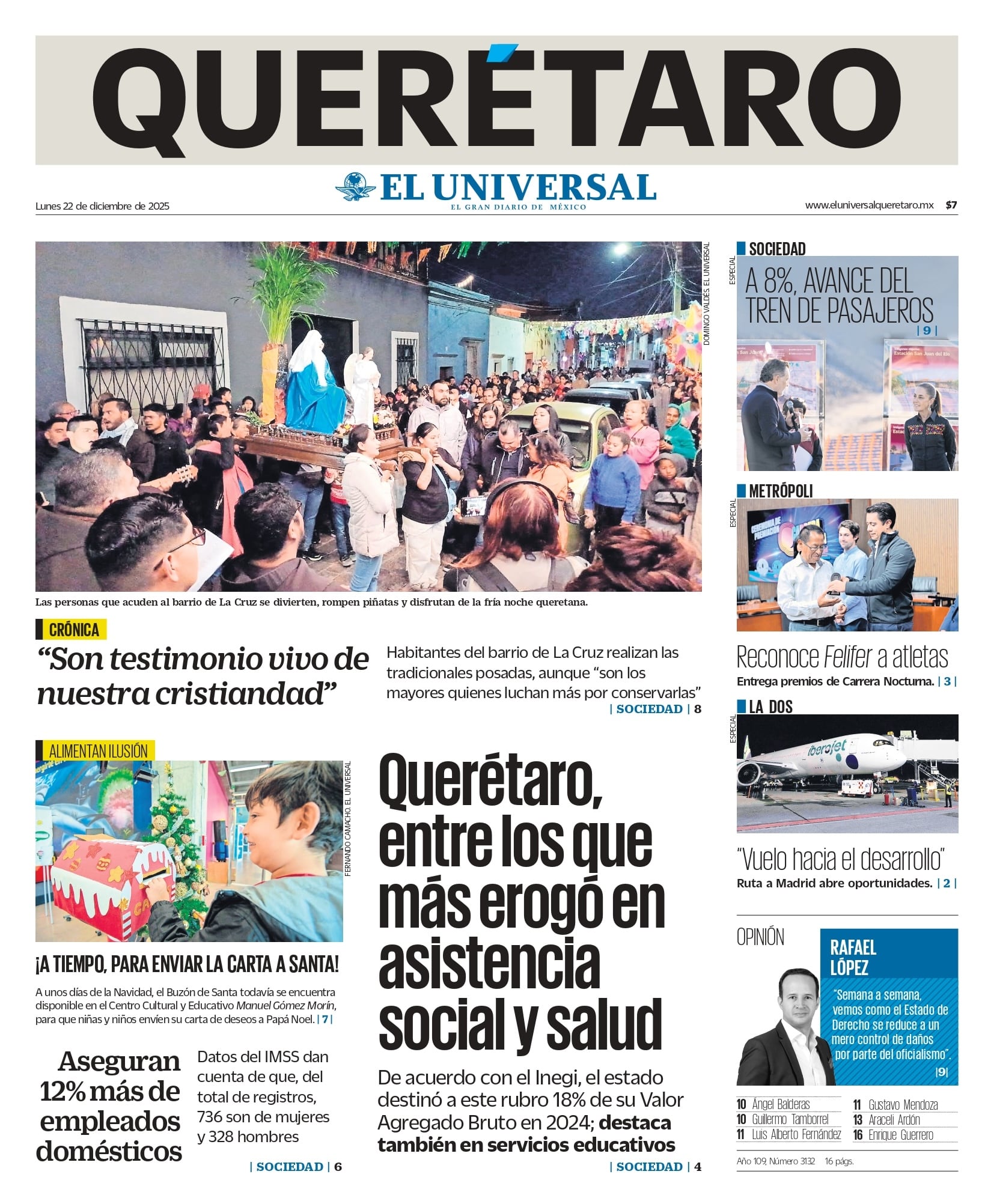 Portada 22 de diciembre de 2025