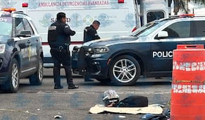 Motociclista desata persecución en la 57 y termina derrapando dentro de una gasera