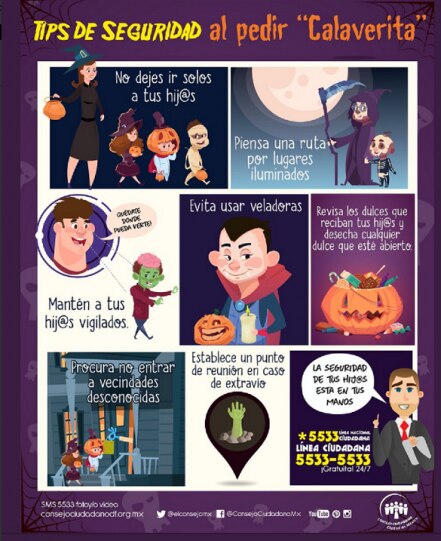 Difunden tips de seguridad para pedir "calaverita"