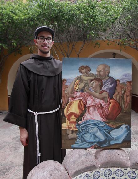La pintura y la religión conviven en su arte
