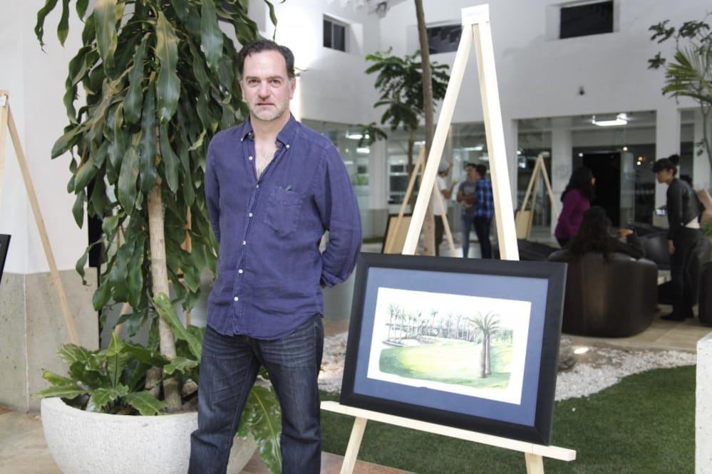 El Club de Golf de Juriquilla fue inspiración para la nueva serie del artista Pablo Bonner: “Nuestro campo en acuarelas”, y también escenario para su presentación.