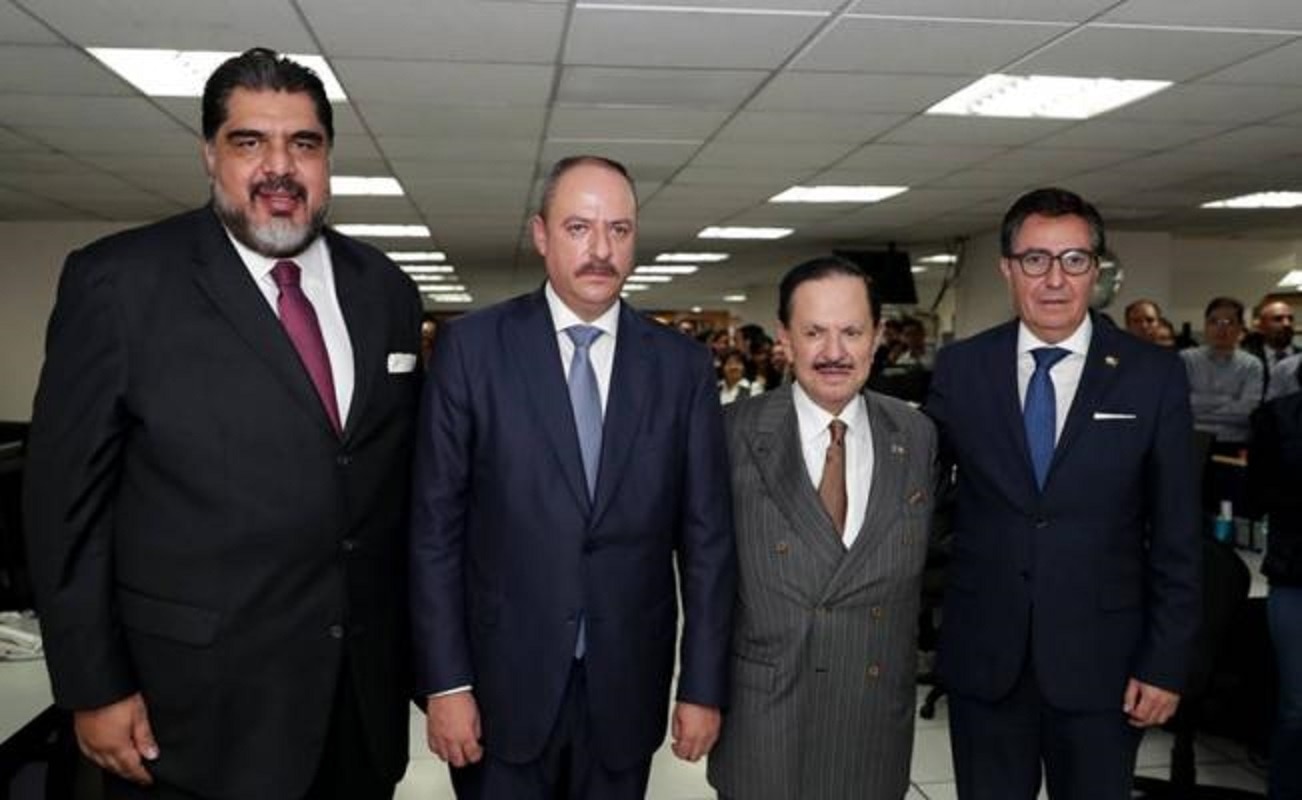 Carlos Benavides, Juan Francisco Ealy Lanz Duret, Juan Francisco Ealy Ortiz y David Aponte. (Juan Boites/ EL UNIVERSAL)