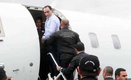 Llega Roberto Borge a México procedente de Panamá
