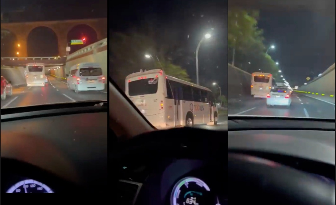 Video. Captan a unidad de Qrobús a alta velocidad en pleno centro de Querétaro