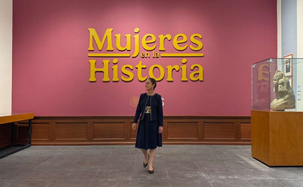 Sheinbaum inaugura sala “Mujeres en la Historia” en Palacio Nacional. Foto: Presidencia