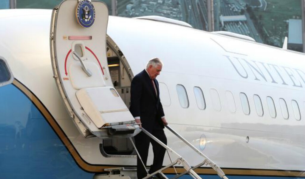 Arriba a México Rex Tillerson, secretario de Estado de EU