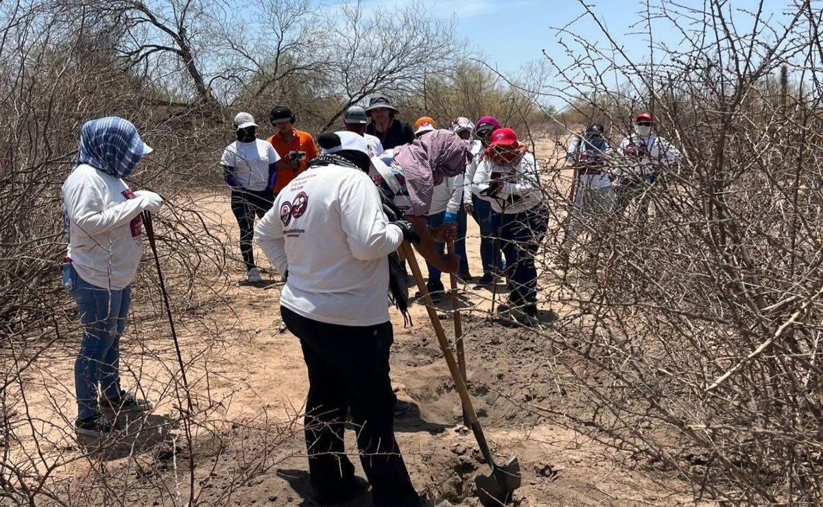 En el segundo día de rastrillo, Madres Buscadoras hallan dos cuerpos; FGJE amplía investigación en Hermosillo