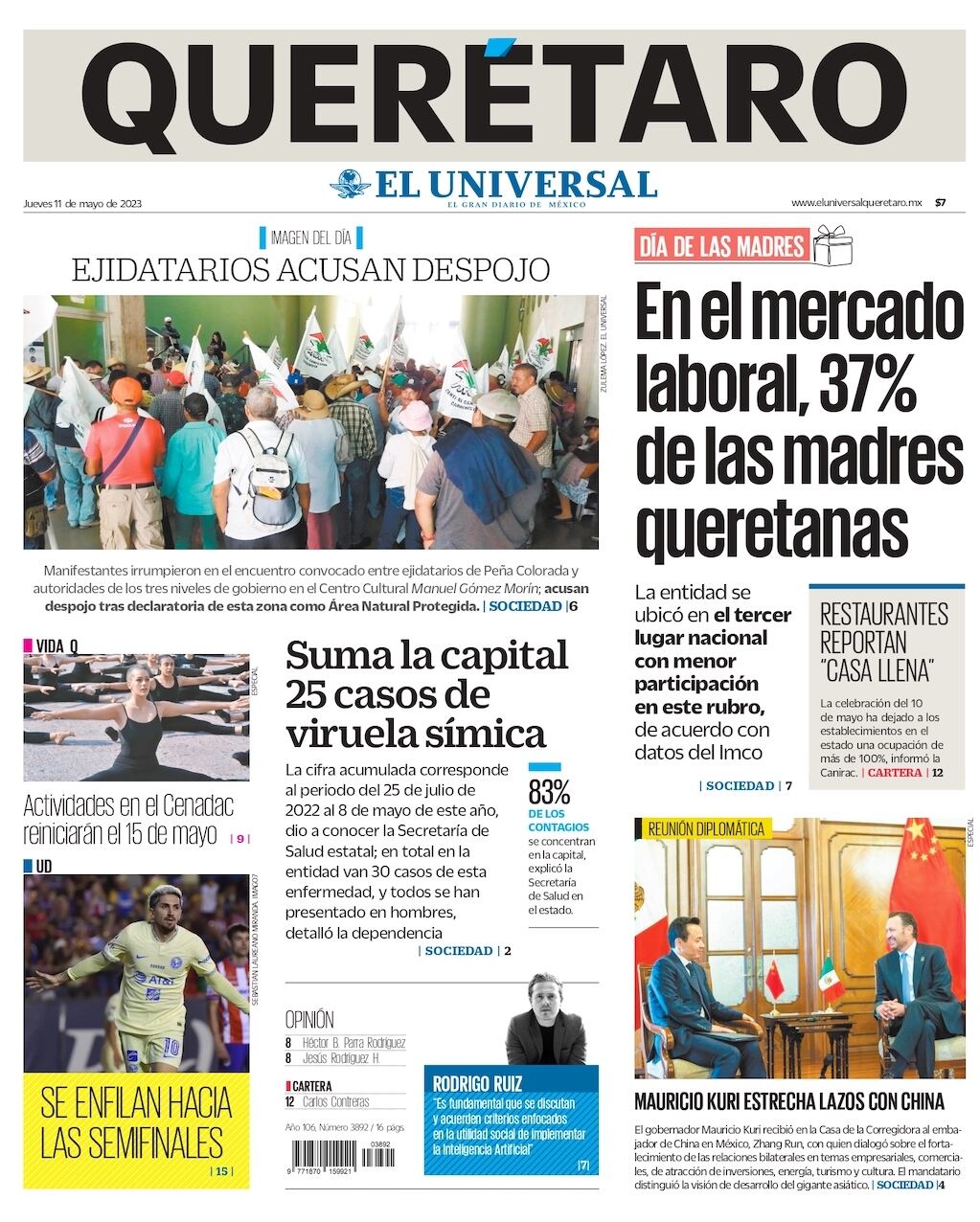 Portada 11 de mayo de 2023