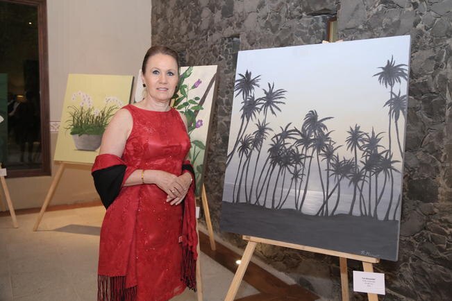 El interés de convertirse en una artista pictórica surgió luego de que Rocío Minguet tomara las riendas de una galería, en la Ciudad de México. (FOTO: GONZALO IBÁÑEZ. EL UNIVERSAL)