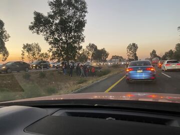 Reportan accidente en la autopista México-Querétaro, cerca de Palmillas 