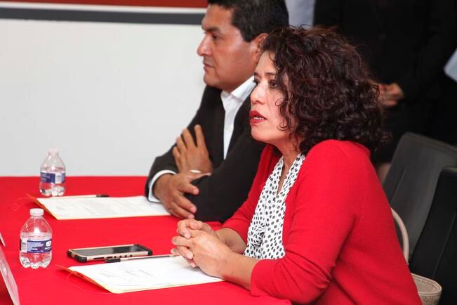 La alcaldesa dijo que su designación se logró gracias a que sus compañeros de cabildo tuvieron madurez política. Foto: GUILLERMO GONZÁLEZ. EL UNIVERSAL