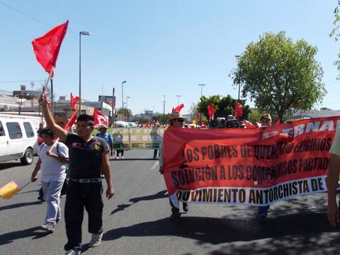 Alistan antorchistas marcha a Los Pinos
