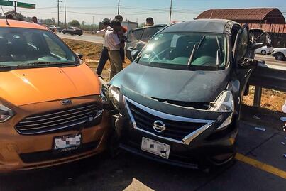 Reportan carambola en la carretera 57