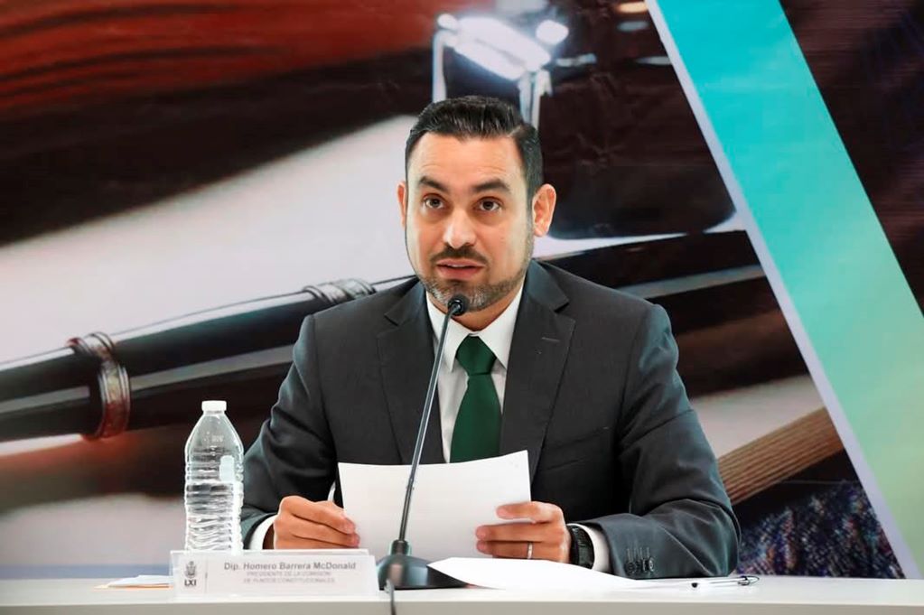 El diputado Homero Barrera resalta armonización legislativa con la Federación para garantizar la igualdad de género. Foto: Especial