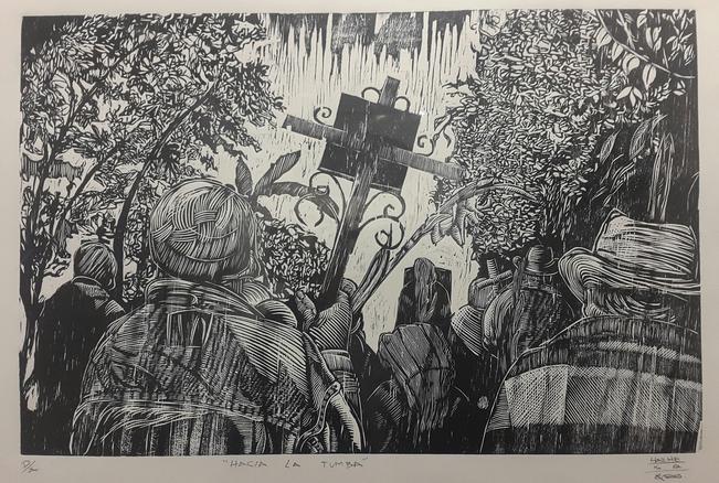 Plasman en serigrafía Ceremonia del adiós