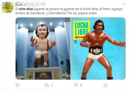 Los mejores memes del Niño Dios gigante de Zacatecas