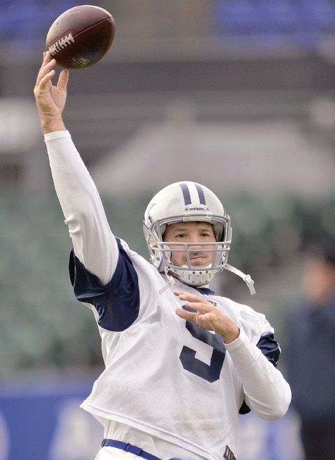 Romo ya entrena, luego de su lesión