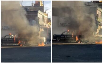 Policías atropellan a niño y pobladores queman patrulla en Puebla