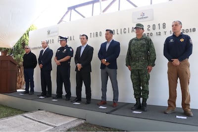 Inauguran Torneo Estatal de Tiro Policial