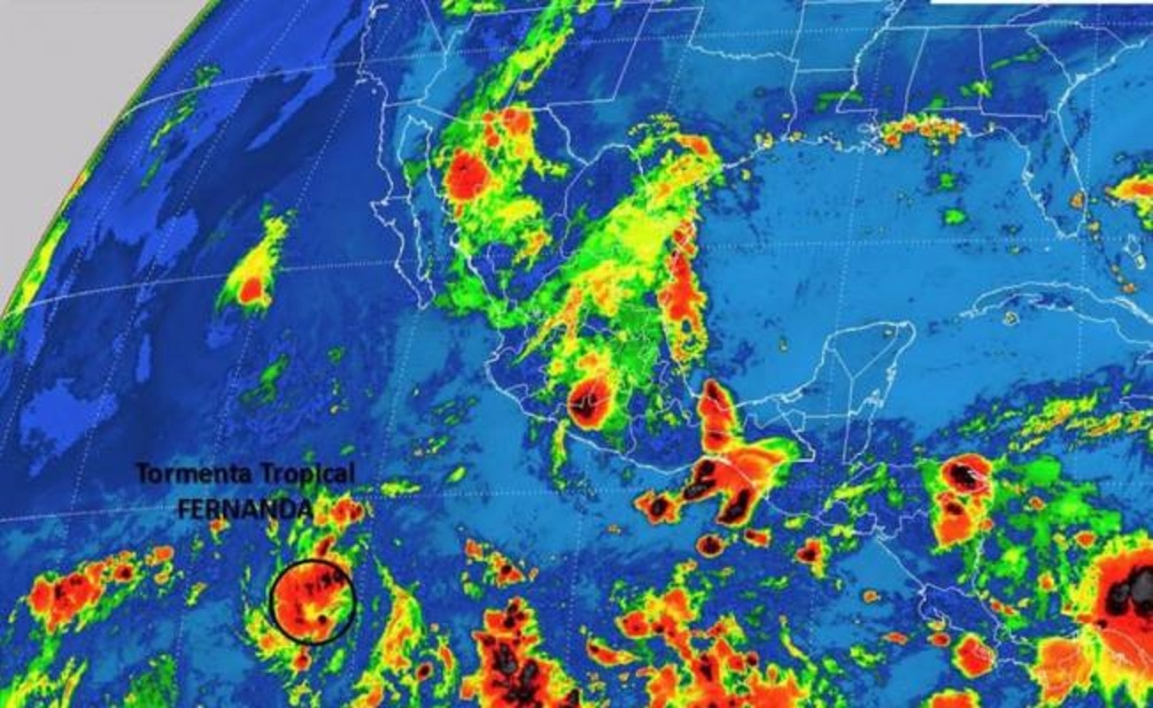 Tormenta tropical "Fernanda" se forma en el Pacífico