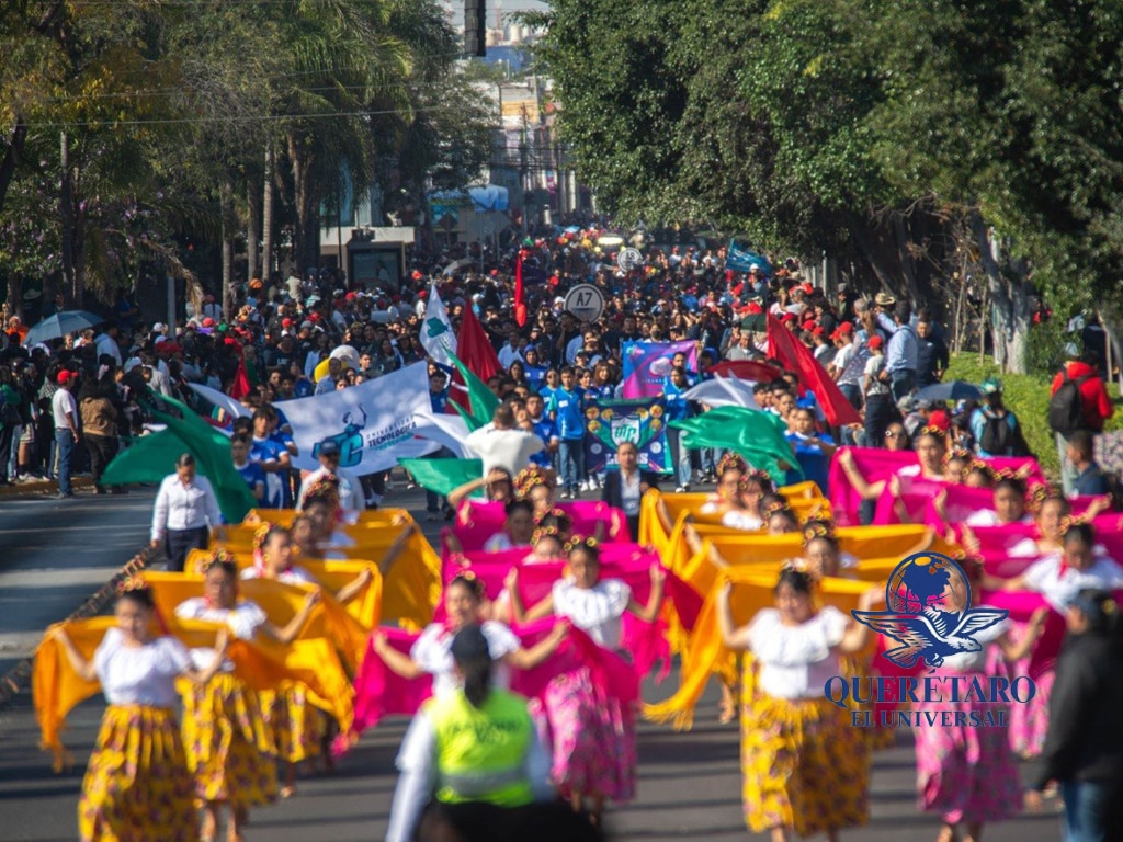 Querétaro conmemora la Revolución Mexicana con desfile cívico-deportivo