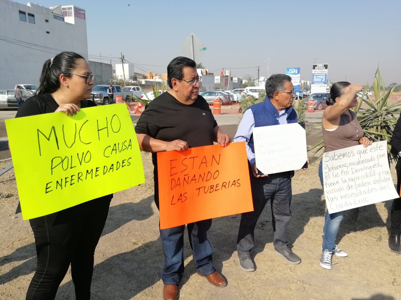 Se manifiestan contra la obra del nuevo Hospital General