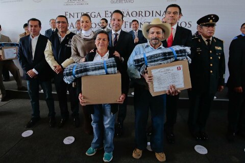 Otorgan apoyos en comunidades ante frío