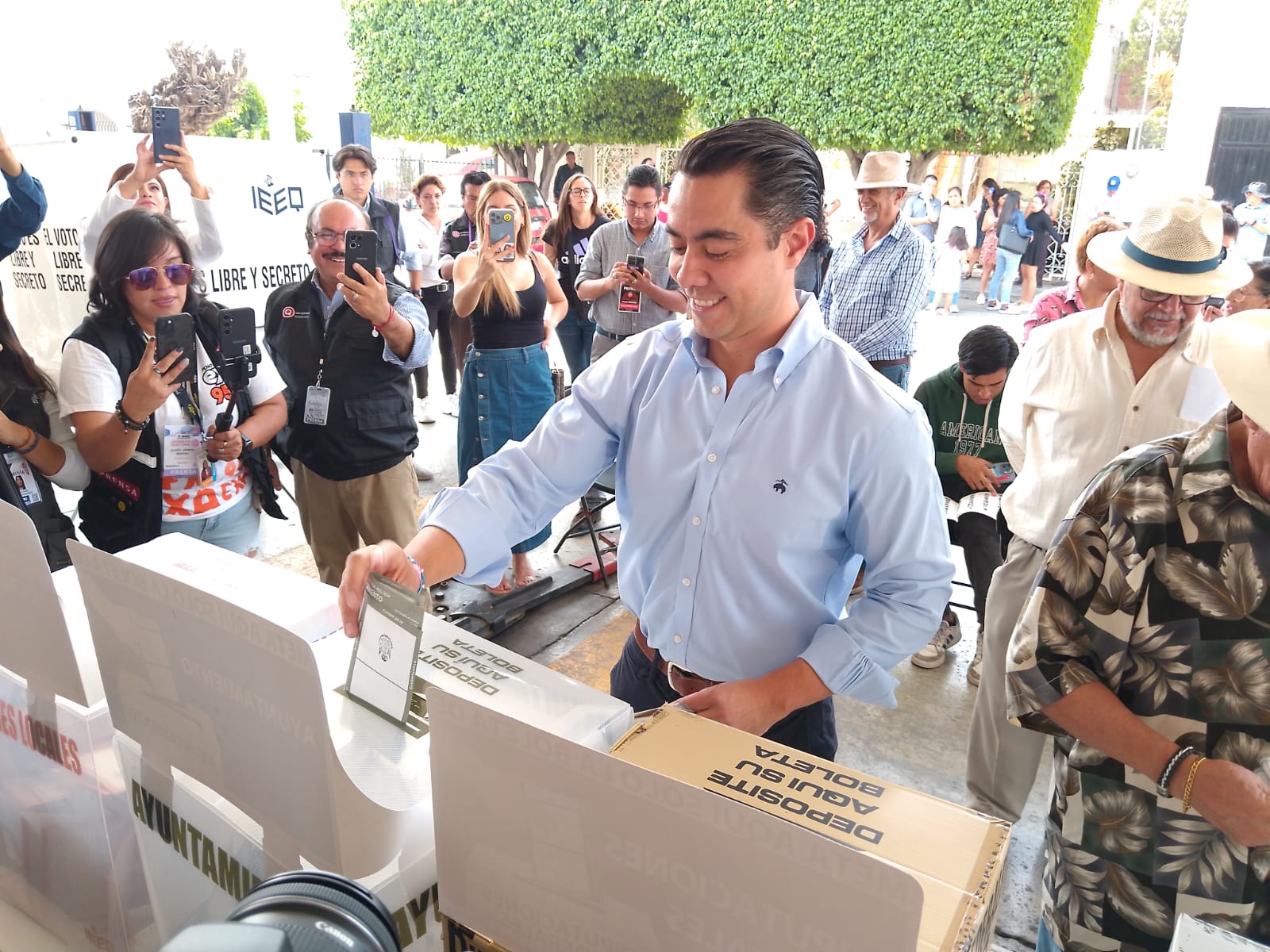 "Hoy será una gran fiesta de la democracia, pacífica y segura", dice Felifer Macías