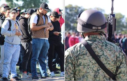 Jóvenes se presentan al sorteo del Servicio Militar en Querétaro