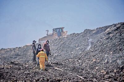 Incendio en basurero "El Paraíso" está controlado al 80%