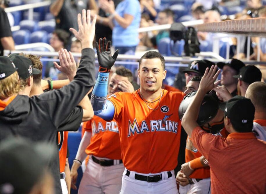 Fue el cuadrangular 250 de Stanton en su carrera en 941 partidos en GL (WILFREDO LEE. AFP)