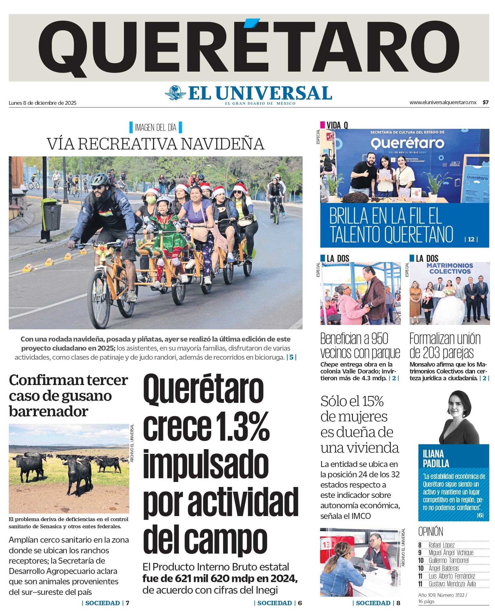 Portada 08 de diciembre de 2025